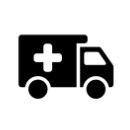 Icon of an ambulance.