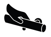 Icon of a stair handrail.