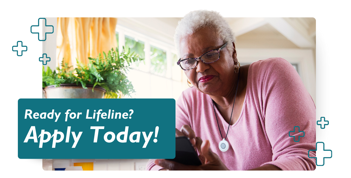 Lifeline subscriber on phone