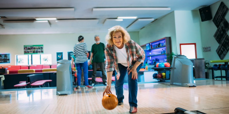 Senior Women bowling Senior Women bowling