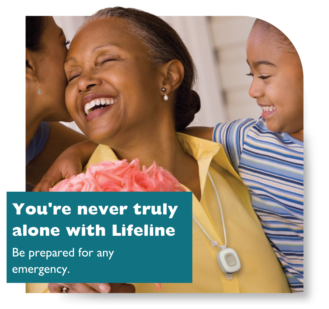 Women wearing Lifeline pendant