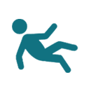 Icon of person falling